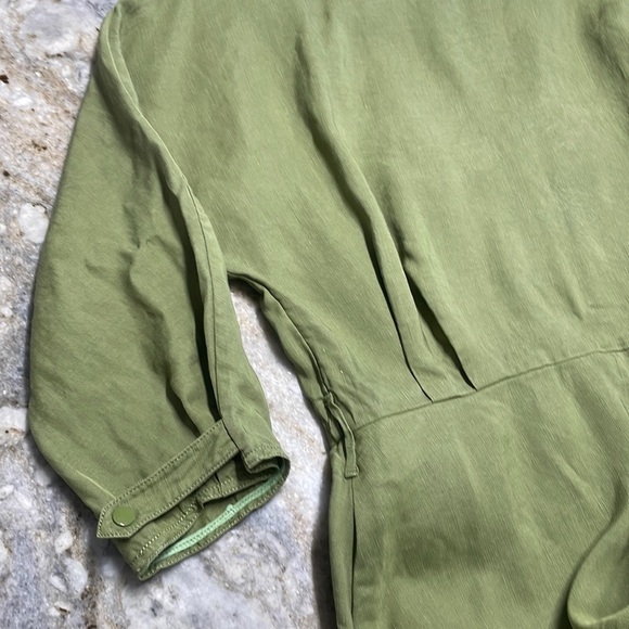 Aritzia Wilfred Tavin Belted Linen-Blend Midi/Maxi Dress size Large - Picture 11 of 13